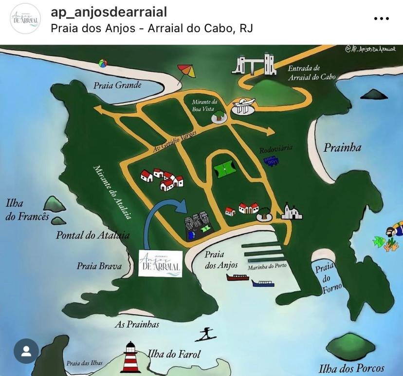 Ap Anjos De Arraial - Residencial De Frente Para A Praia Dos Anjos - Arraial Do Cabo Εξωτερικό φωτογραφία